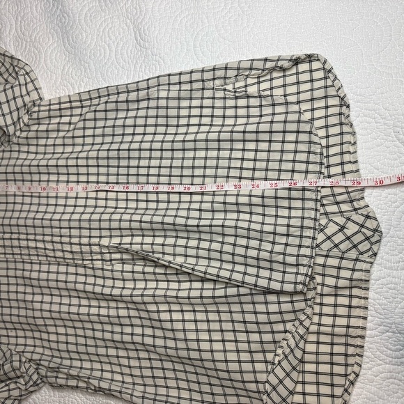 J. Jill White and Gray Relaxed Button Down Shirt - Picture 7 of 9